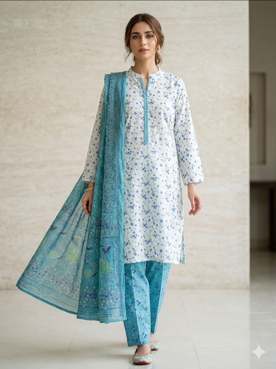 CartonWhite Colour Suit Set