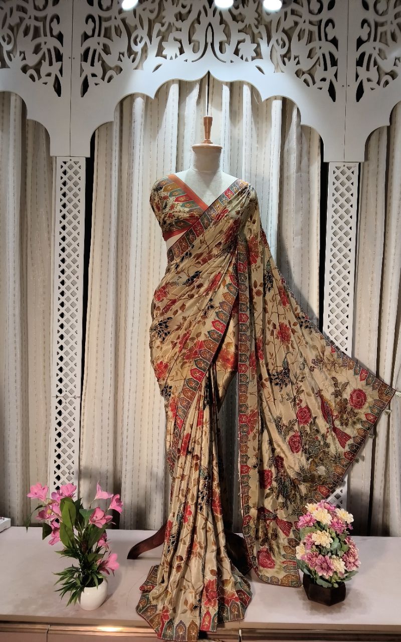 Designer Silk Saree view 3