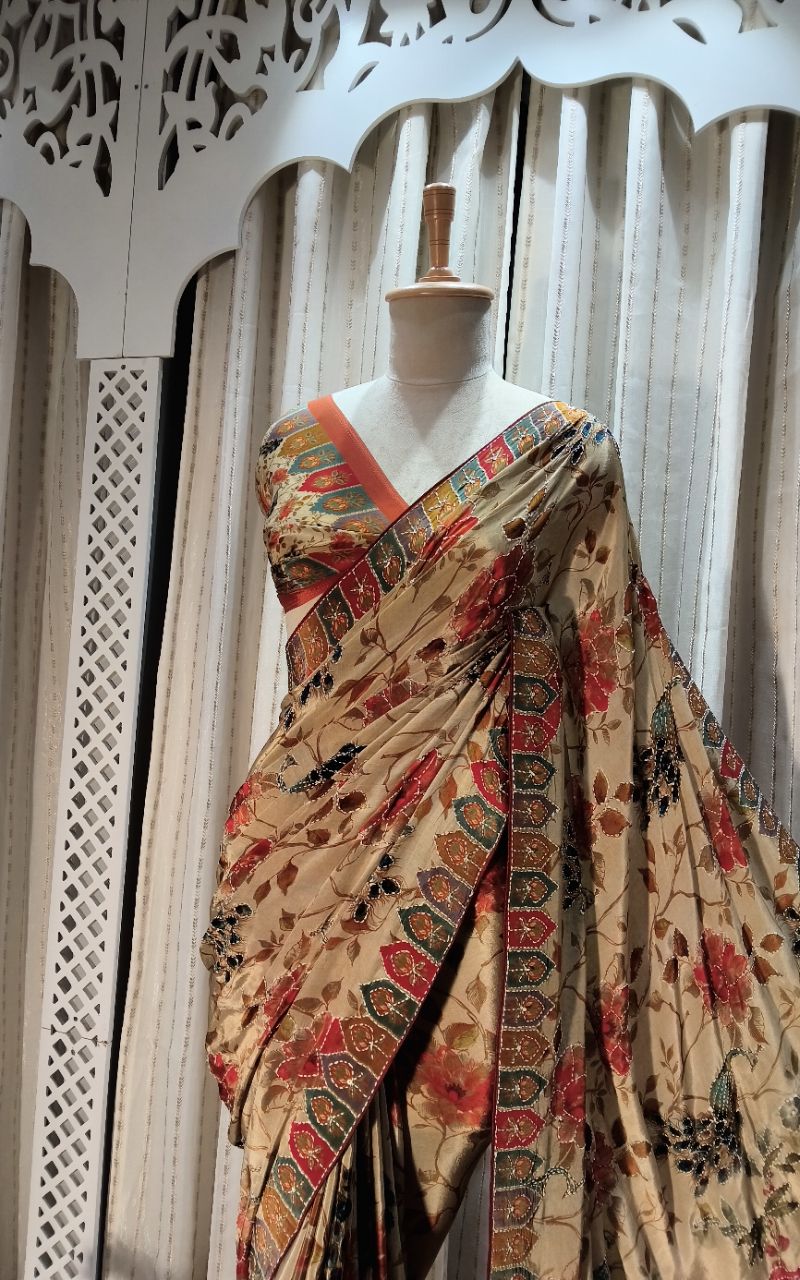 Designer Silk Saree view 5