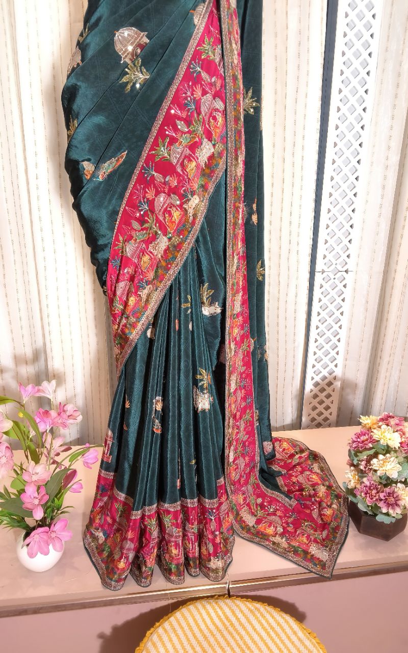 Badhani Silk Saree view 7