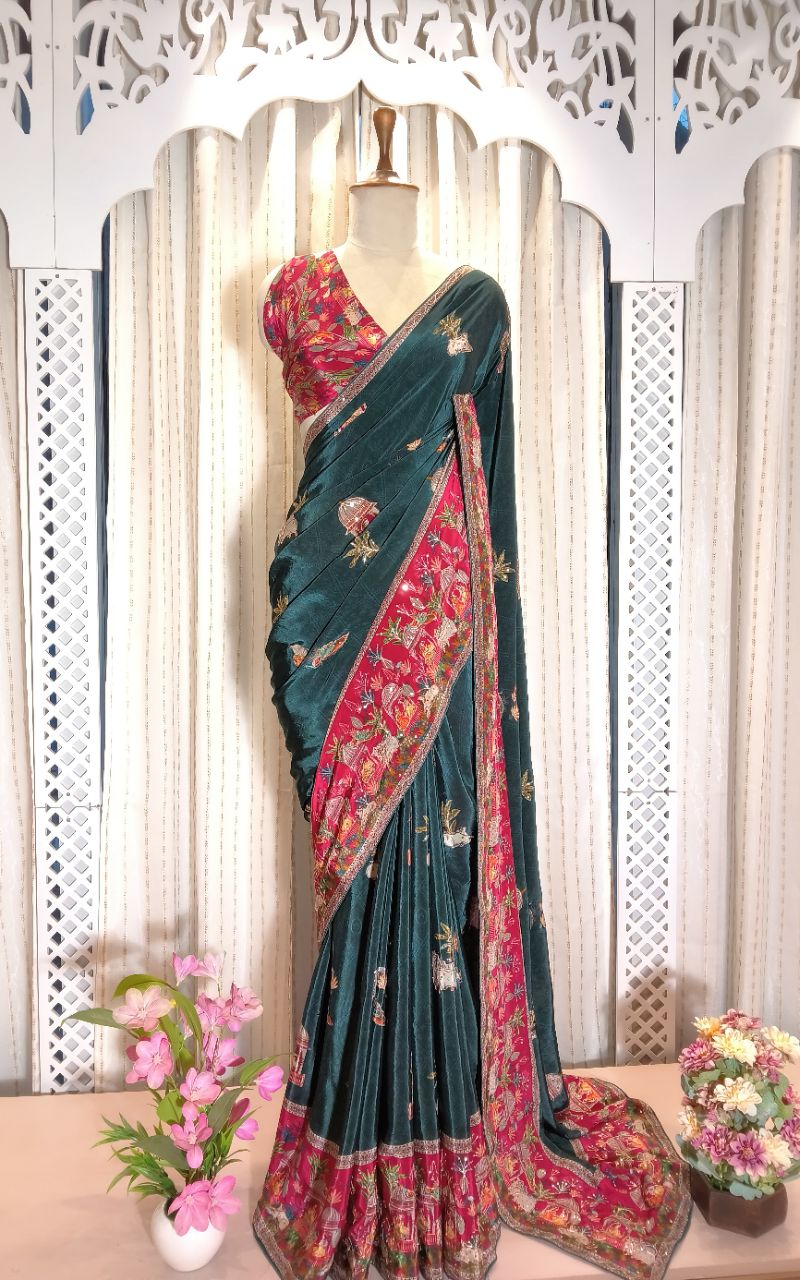 Badhani Silk Saree view 5