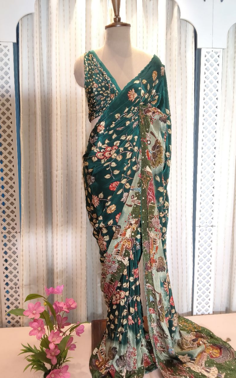 Designer Silk Sareem view 4