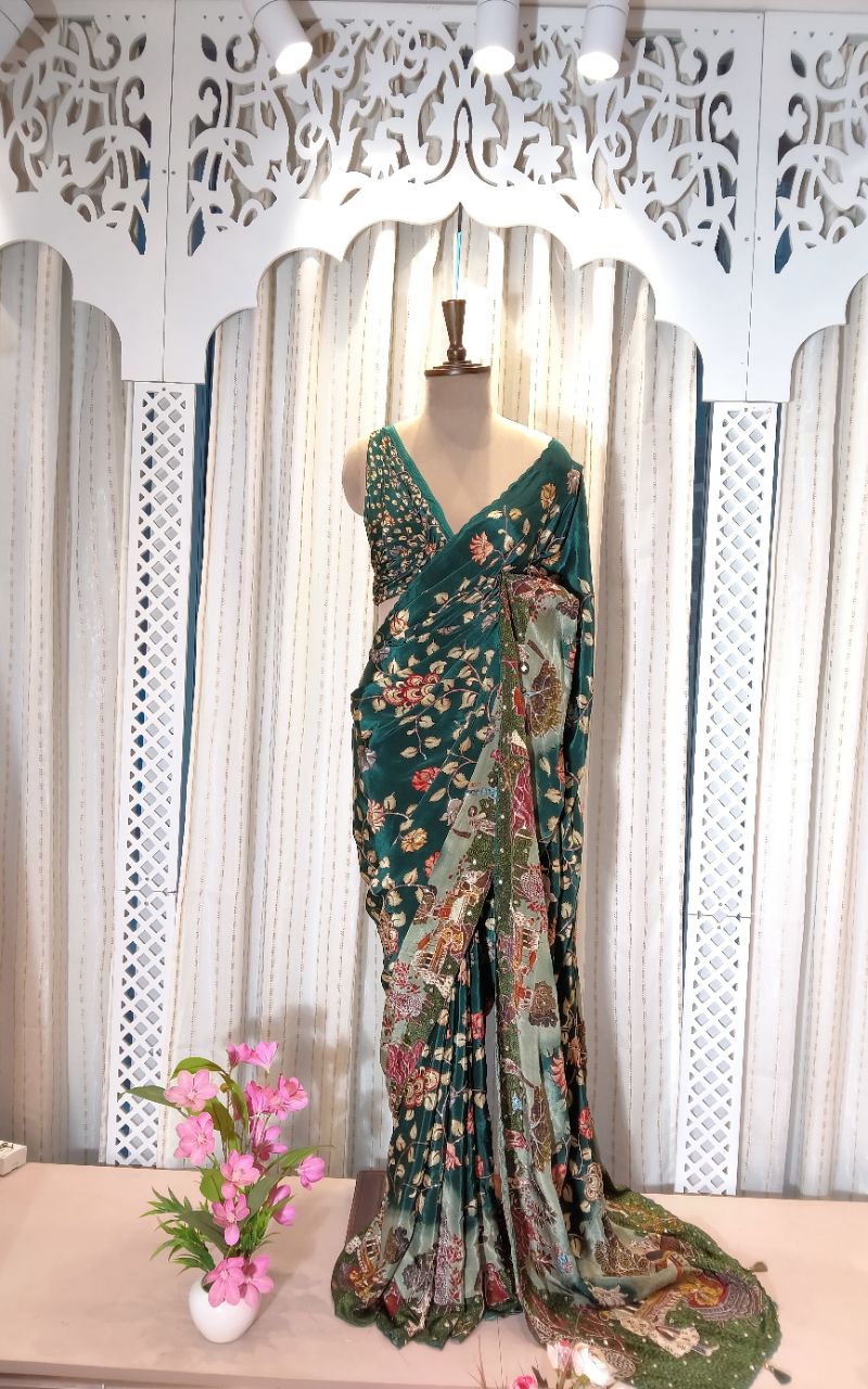 Designer Silk Sareem view 3