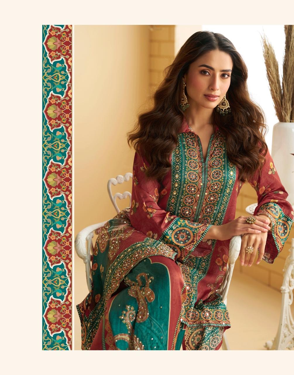 Ethnic stitched Cord Suit HC 2428 view 5