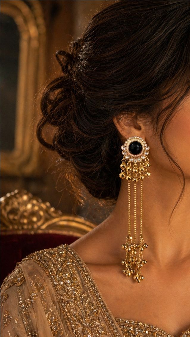 Traditional Kashmiri Earrings view 2