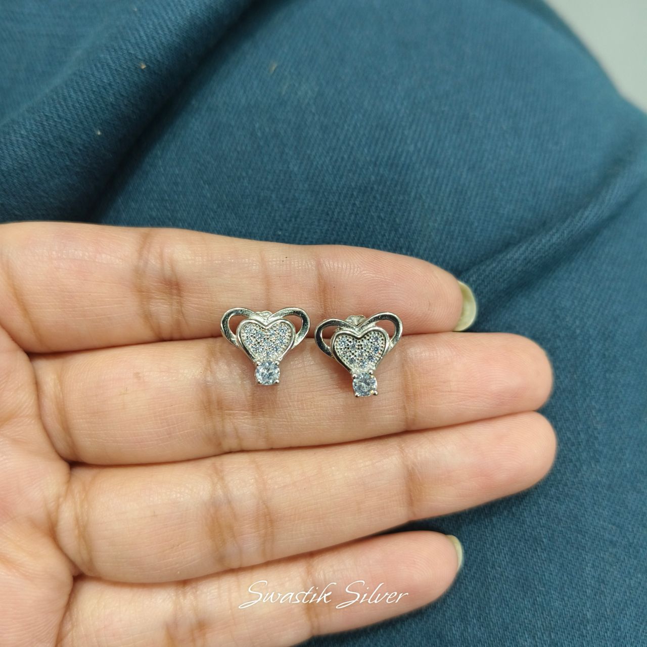 Heart Shaped Earrings view 3