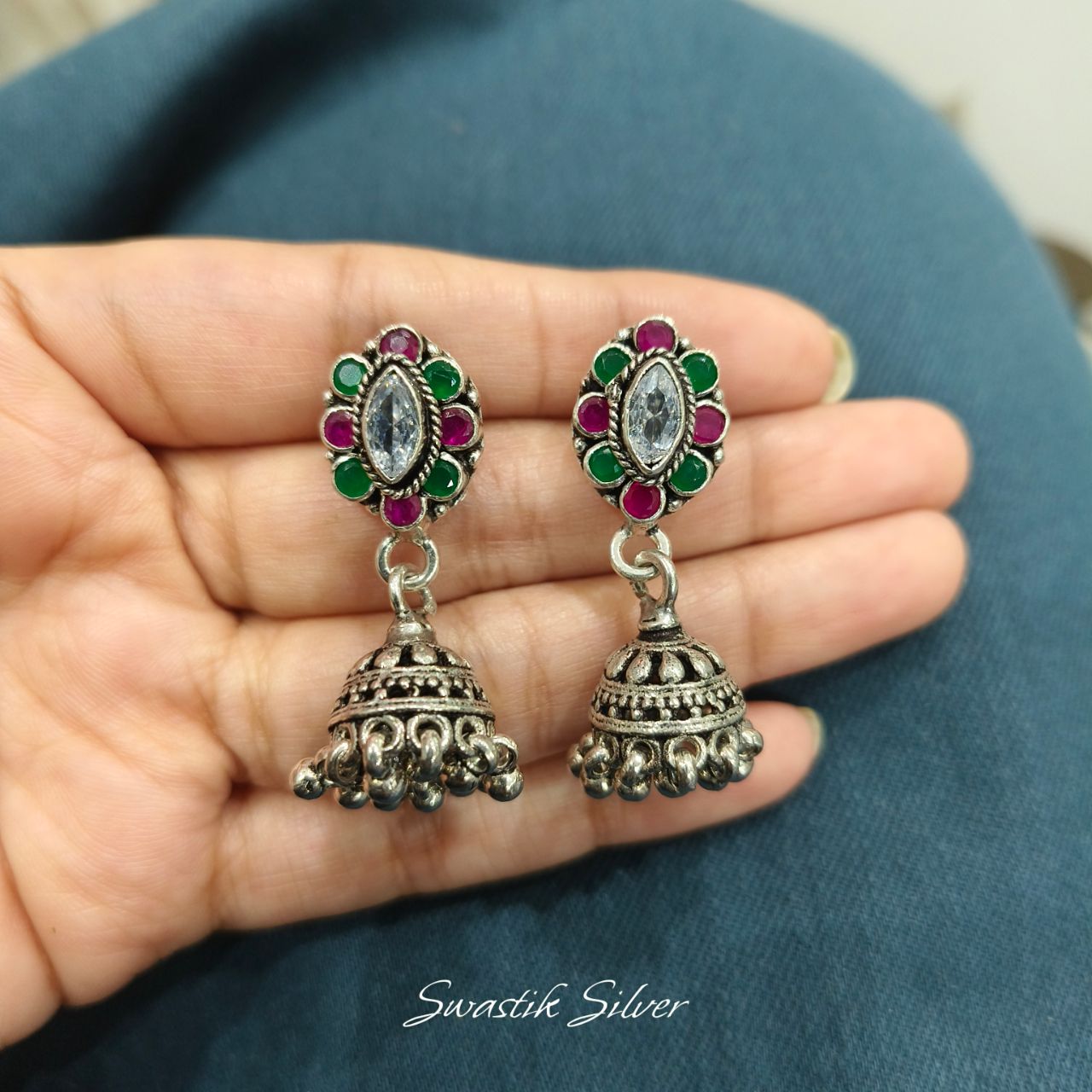 Traditional Jhumka Earrings view 2