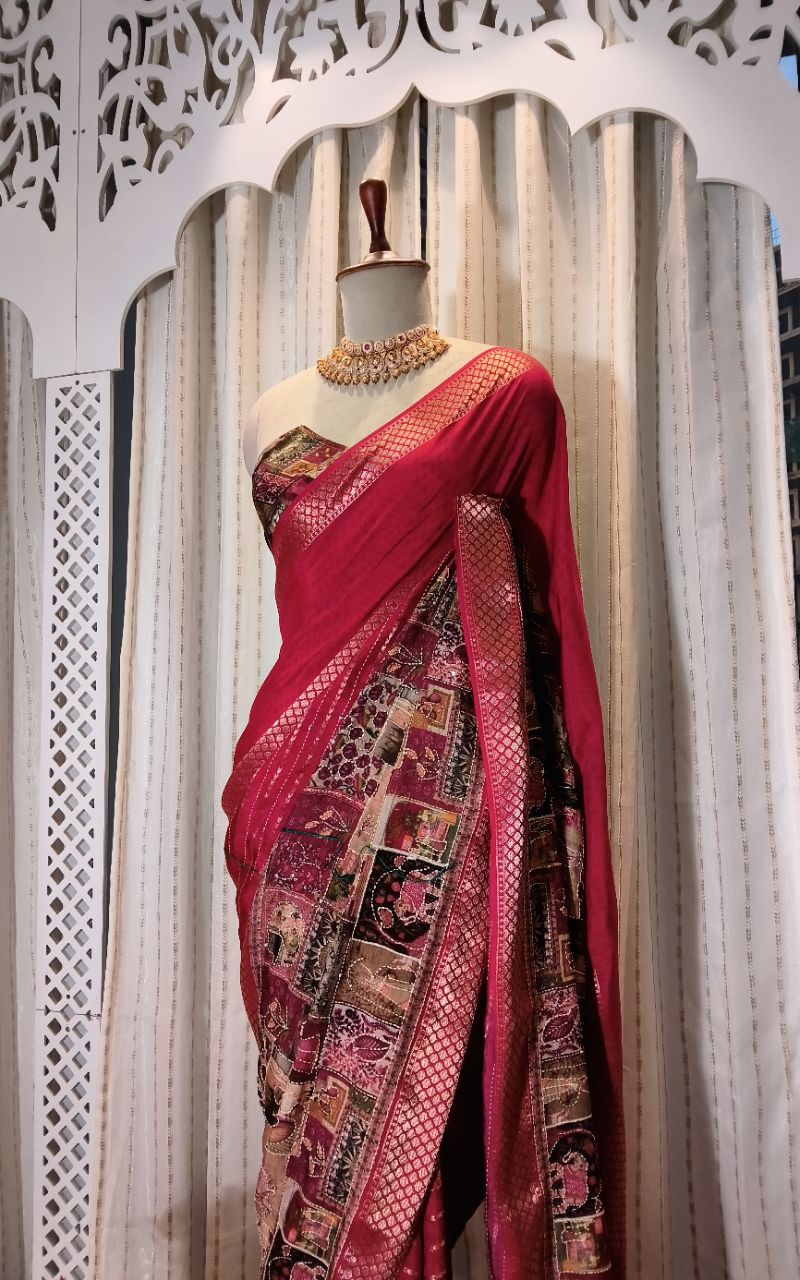 Crepe Saree view 5