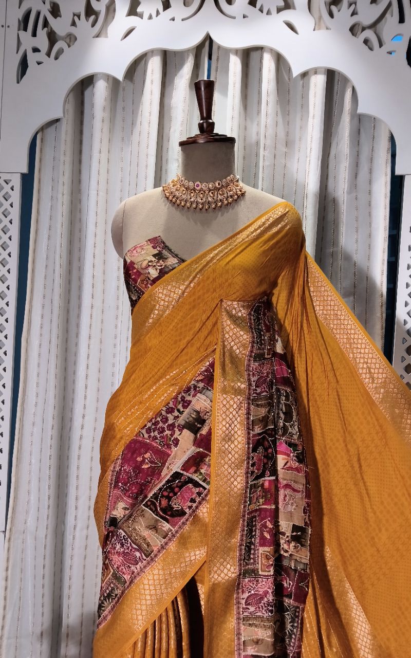 Crepe Saree 1 view 4