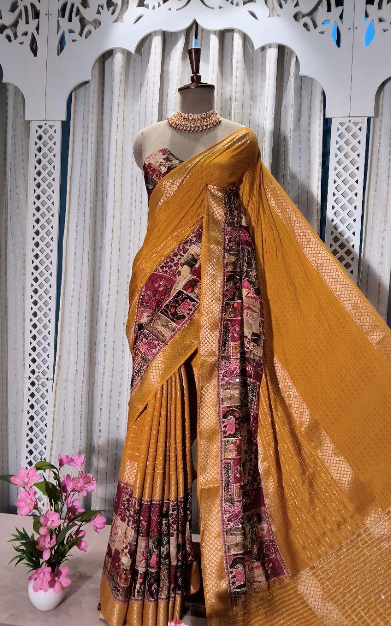 Crepe Saree 1 view 3