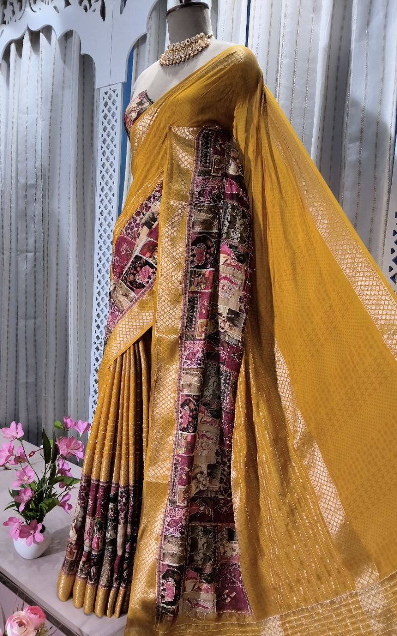 Crepe Saree 1 view 5