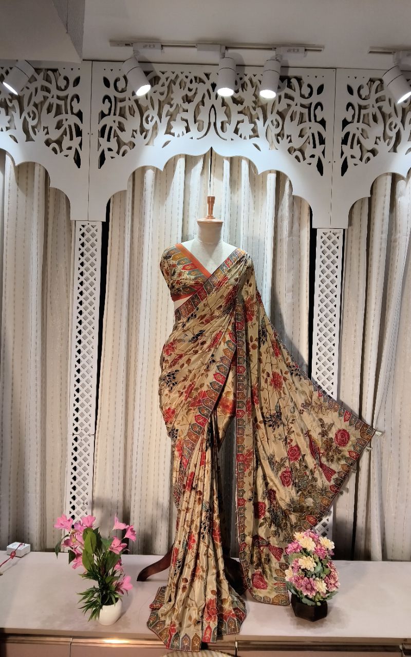 Crepe Saree 5 view 2