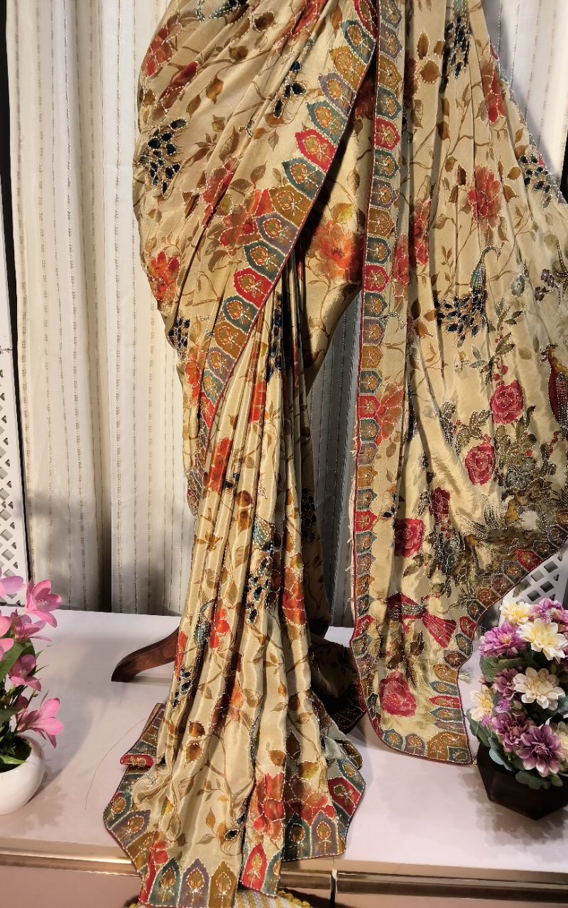 Crepe Saree 5 view 4