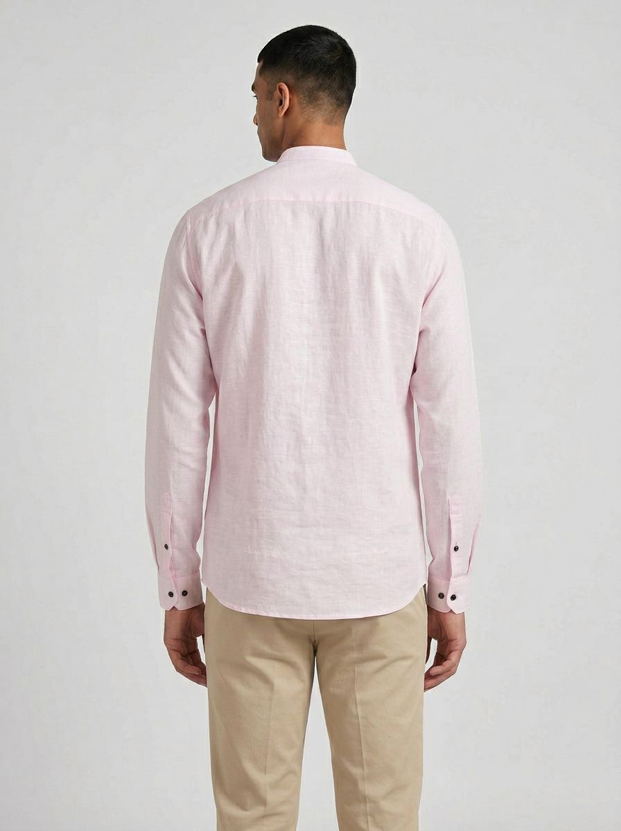 Classic Baby Pink Short Kurta view 3