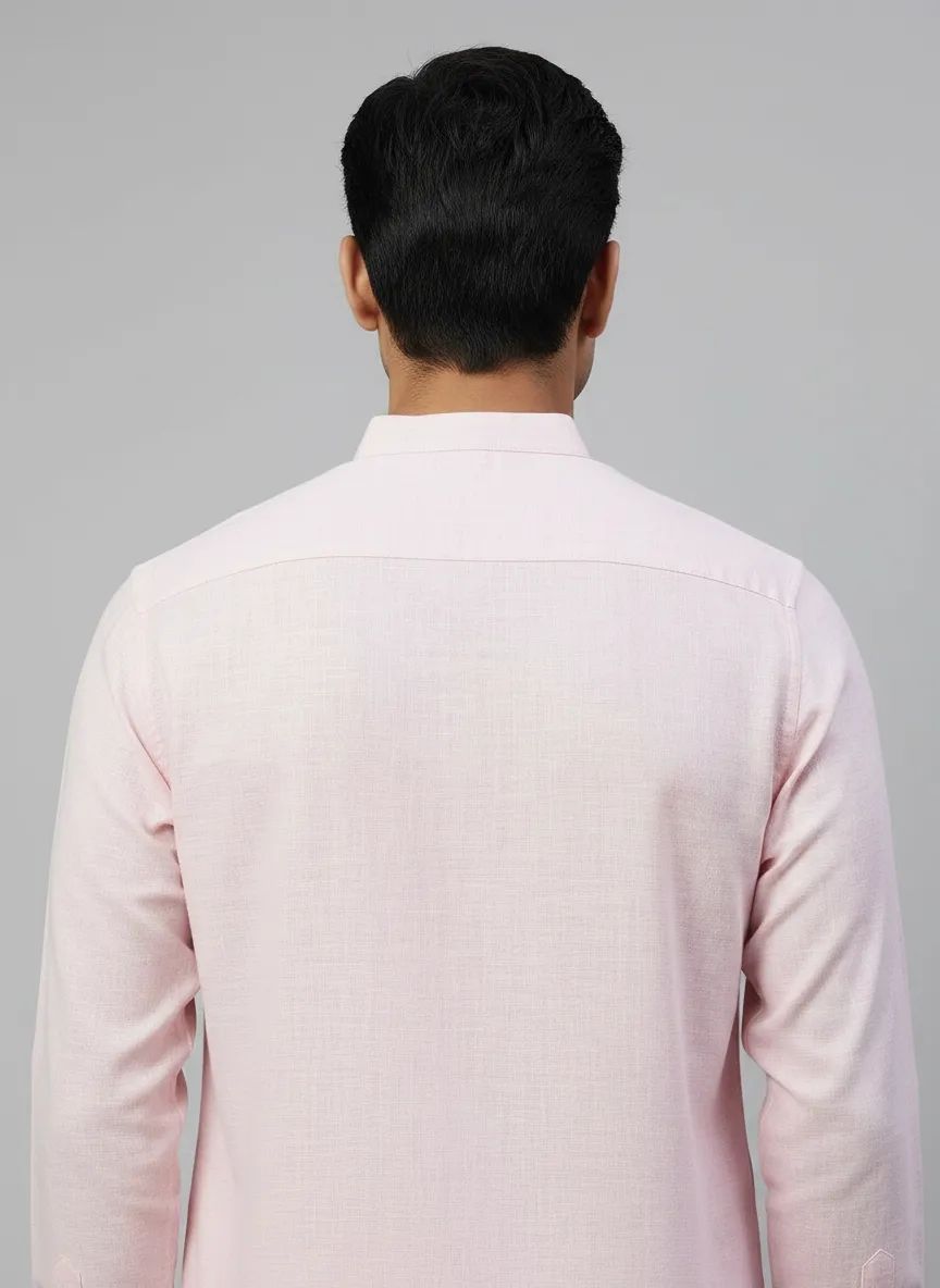 Classic Baby Pink Short Kurta view 2