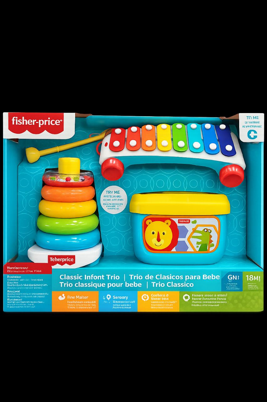 Fisher Price 3 In One Gift Set