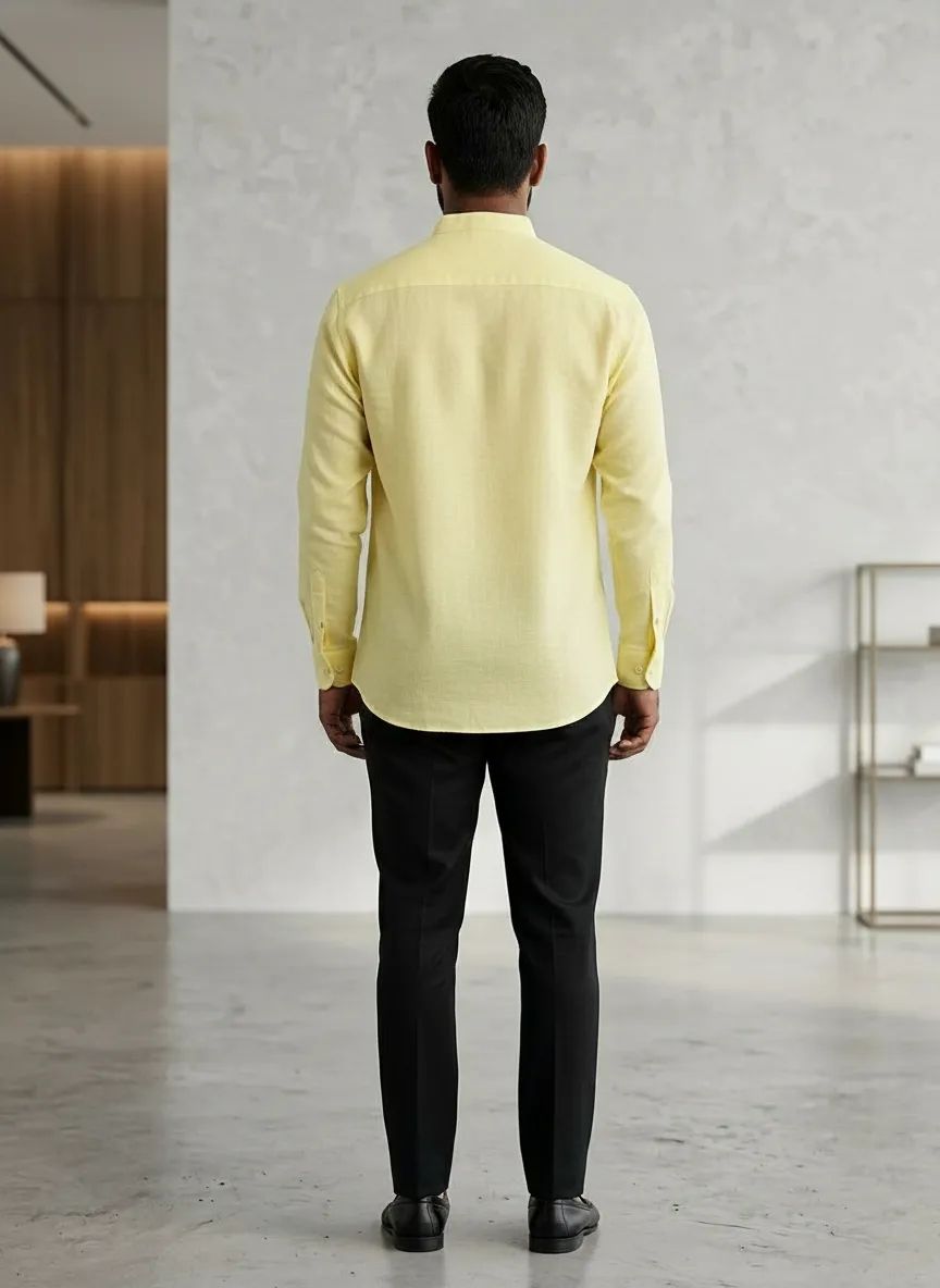 Classic Yellow Short Kurta view 2