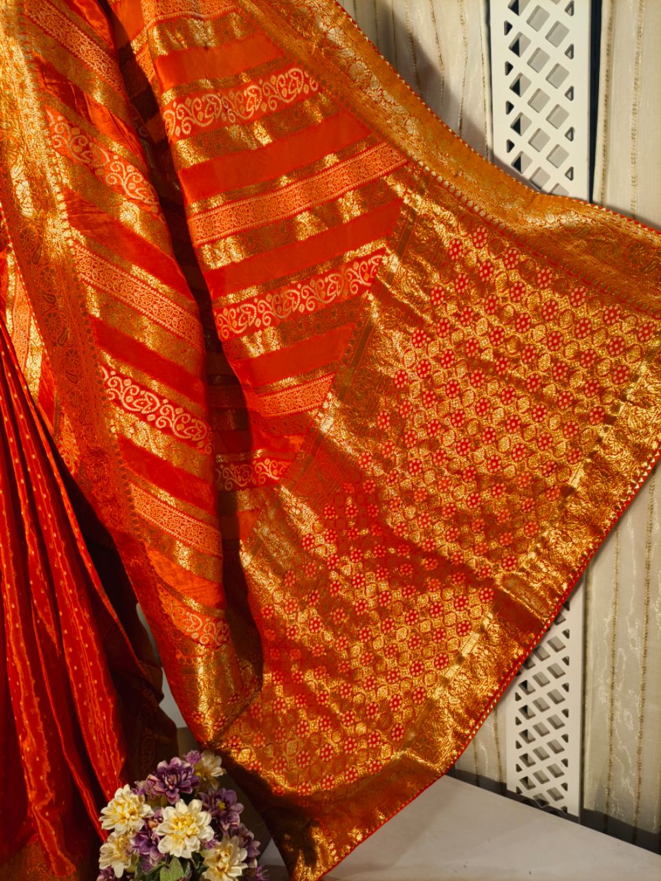 Banarasi Dola silk with full weaving 2 view 7