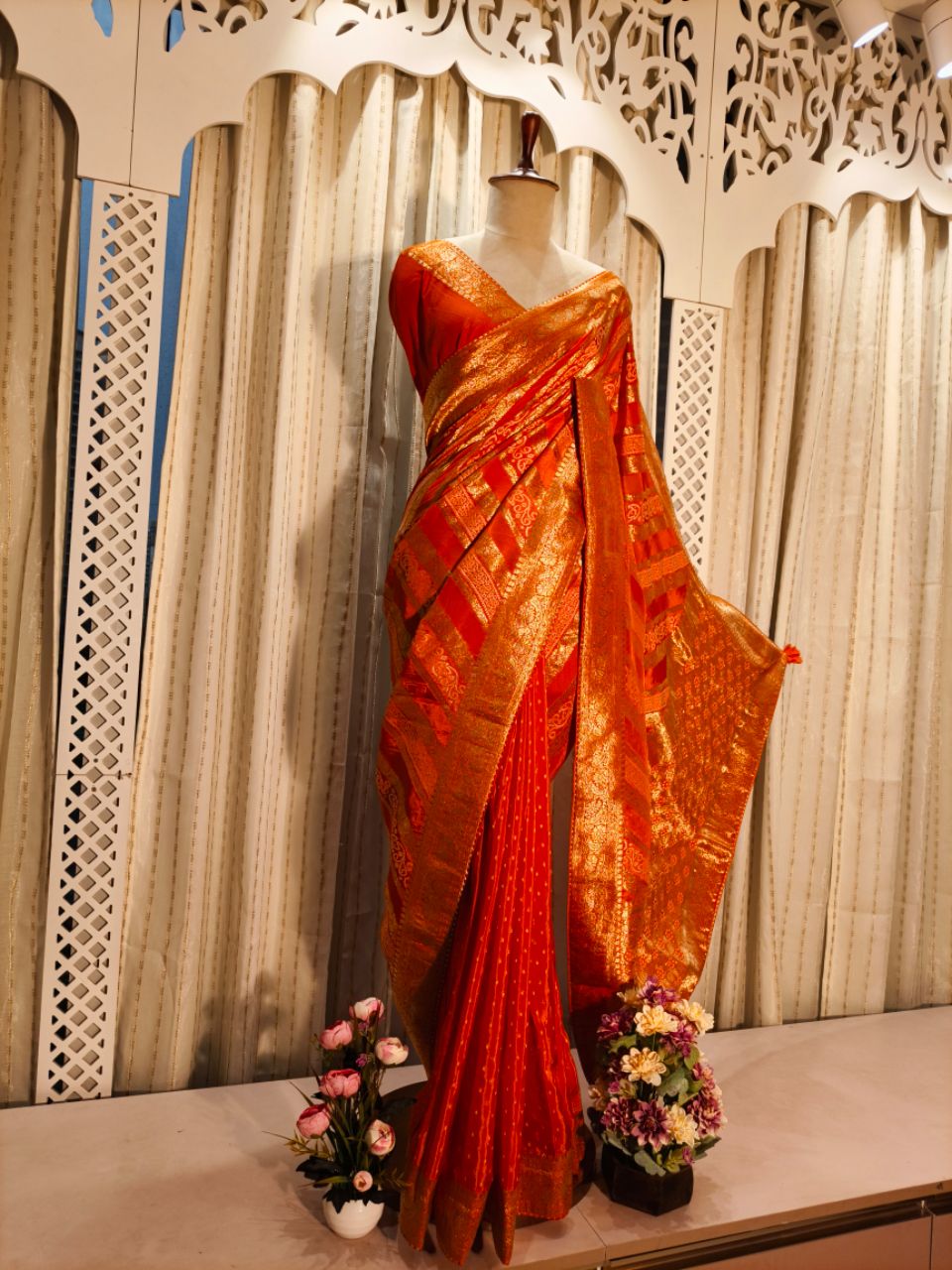 Banarasi Dola silk with full weaving 2 view 4
