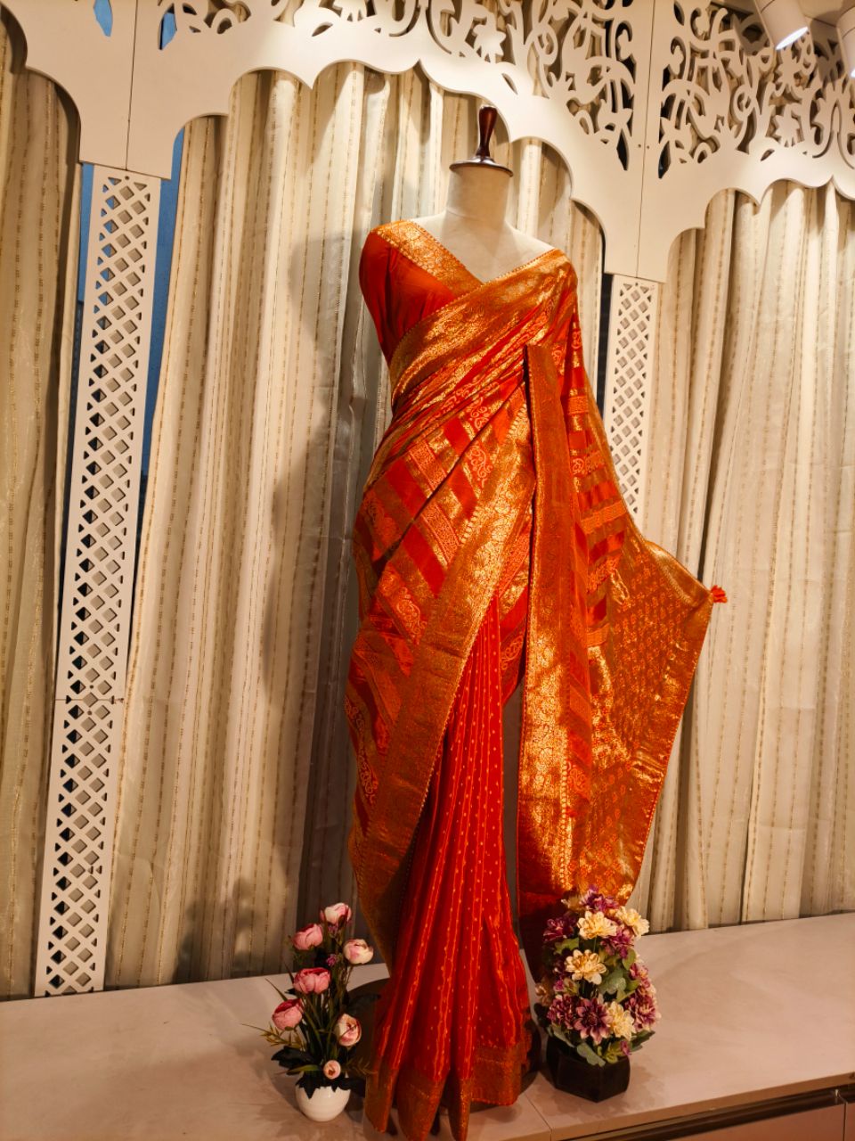 Banarasi Dola silk with full weaving 2 view 5