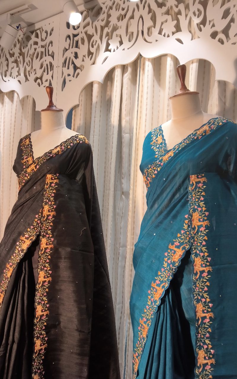 Semi Tussar Silk 1 view 6