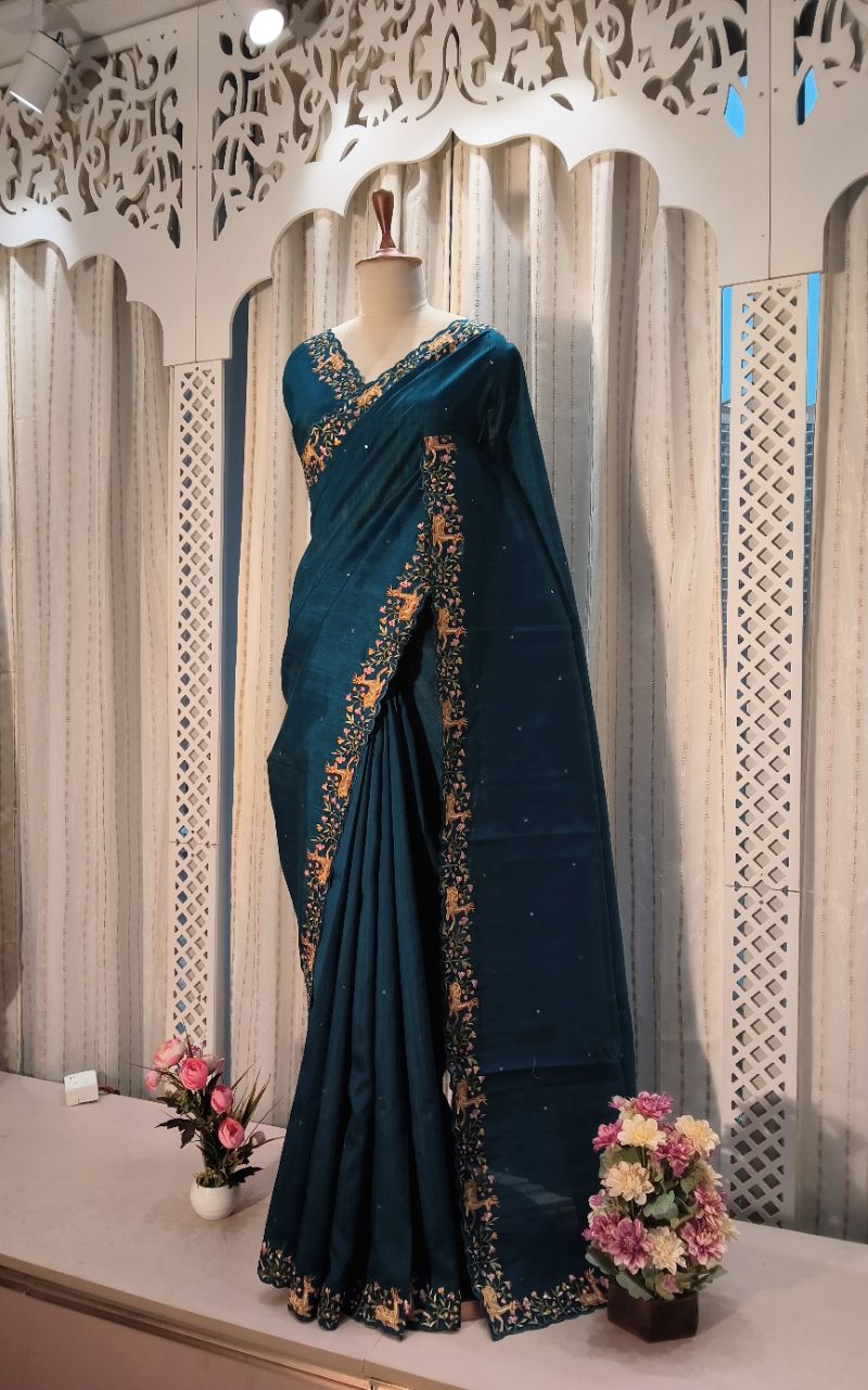Semi Tussar Silk 2 view 5