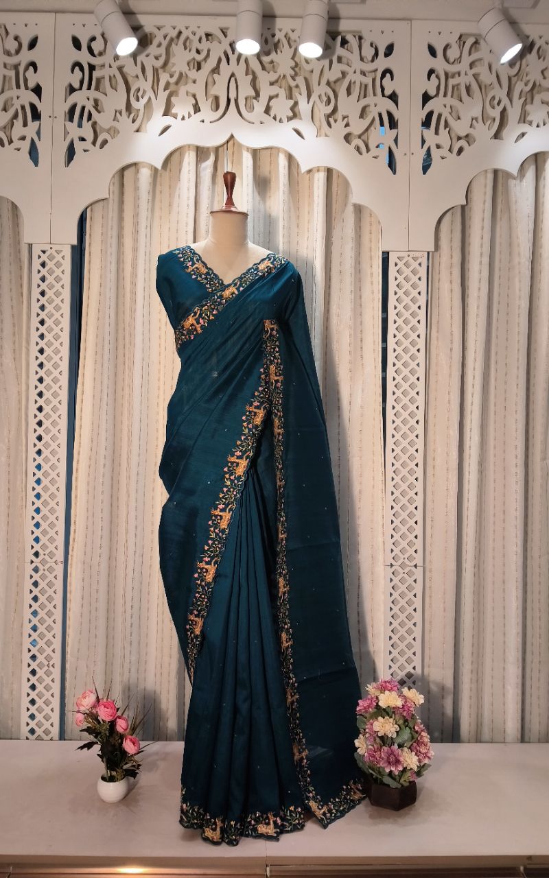 Semi Tussar Silk 2 view 2