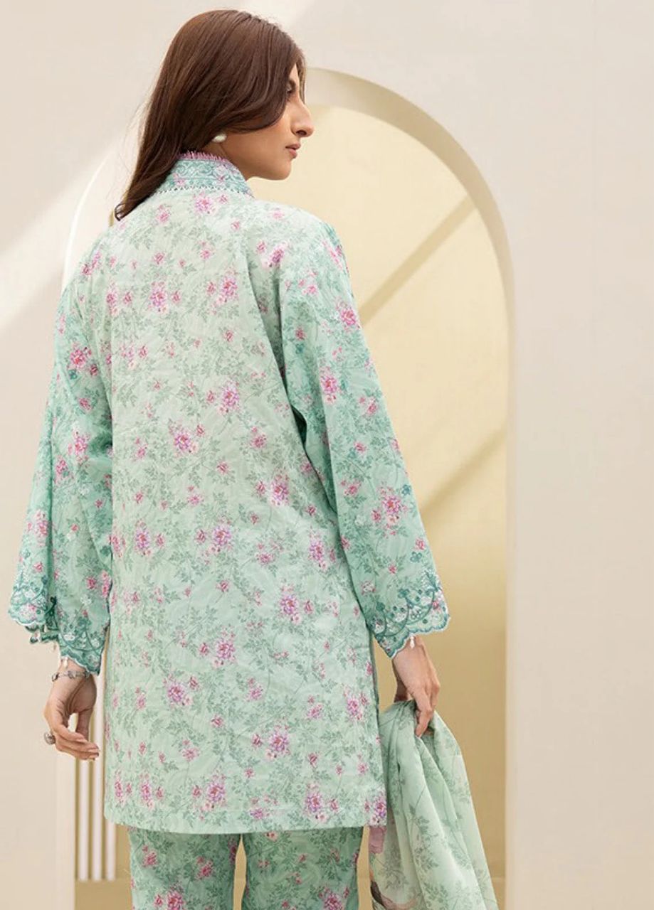 Zellbury Embroidered Lawn 3 Piece Unstitched Suit WUS25E30149/ DF0021 view 3