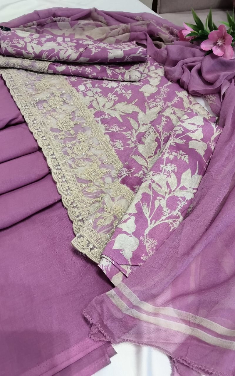 Mal Cotton Print With Embroidery Suit 1 view 4