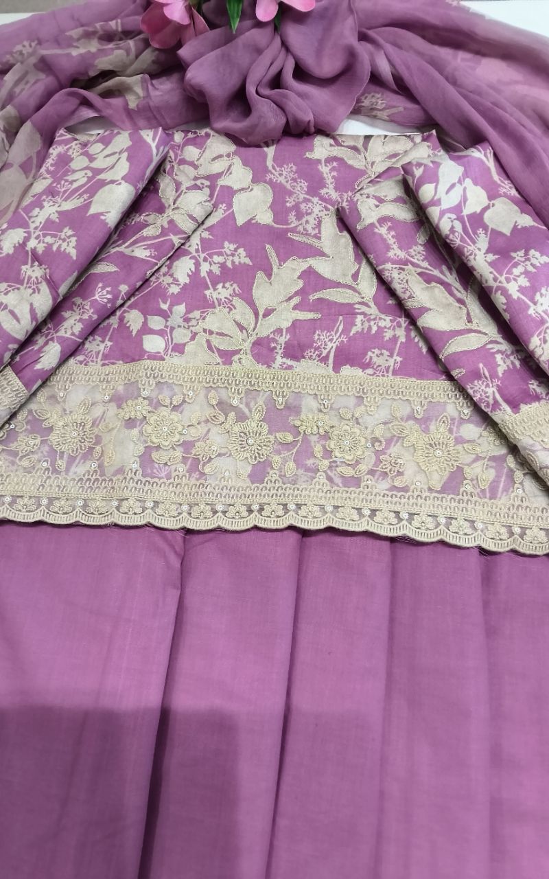 Mal Cotton Print With Embroidery Suit 1 view 2