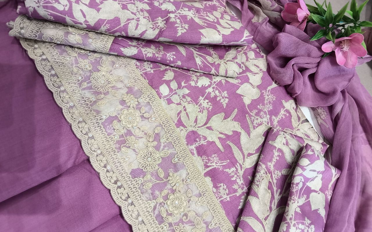 Mal Cotton Print With Embroidery Suit 1 view 6