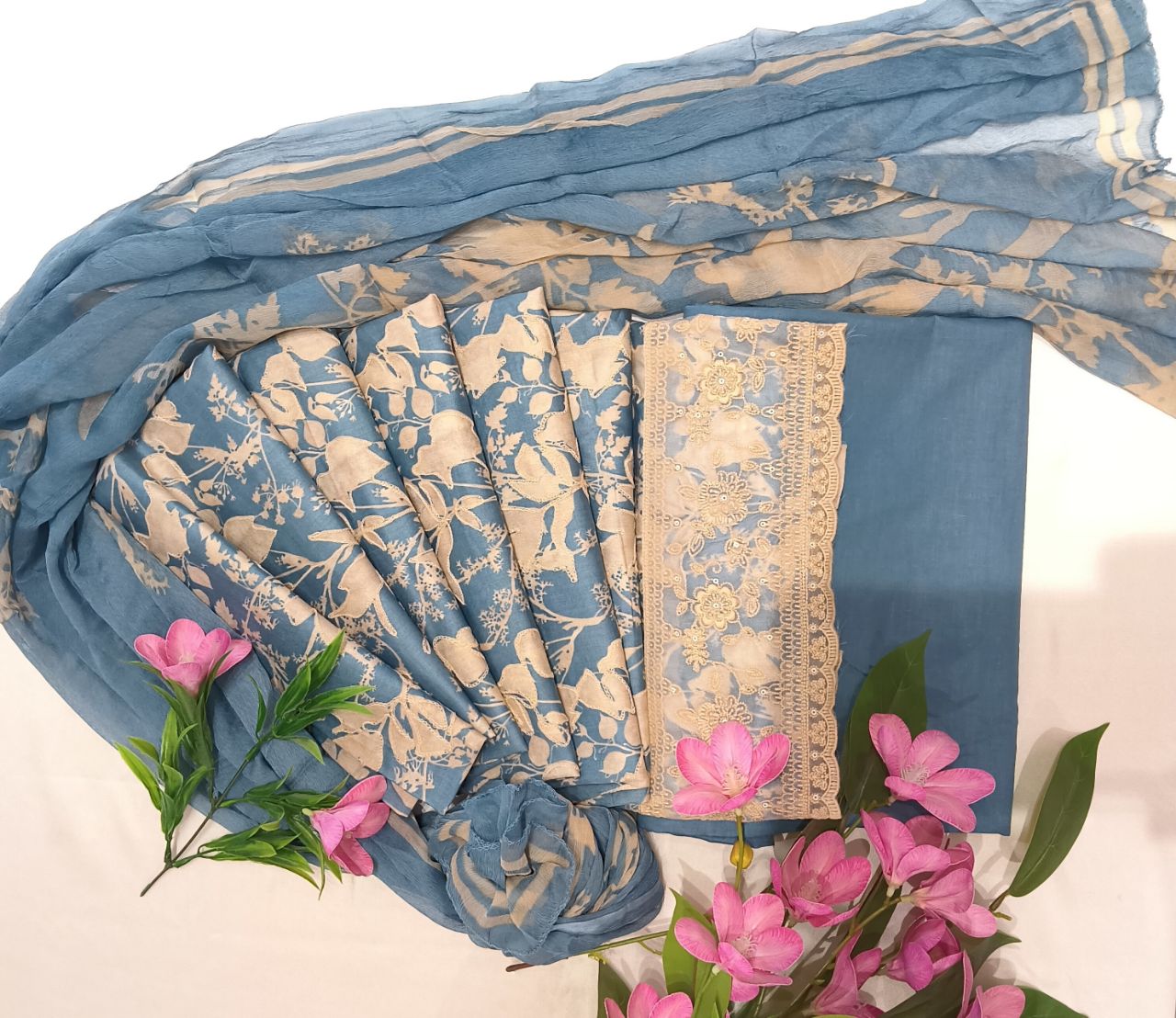 Mal Cotton Print With  Embroidery Suit 2 view 6