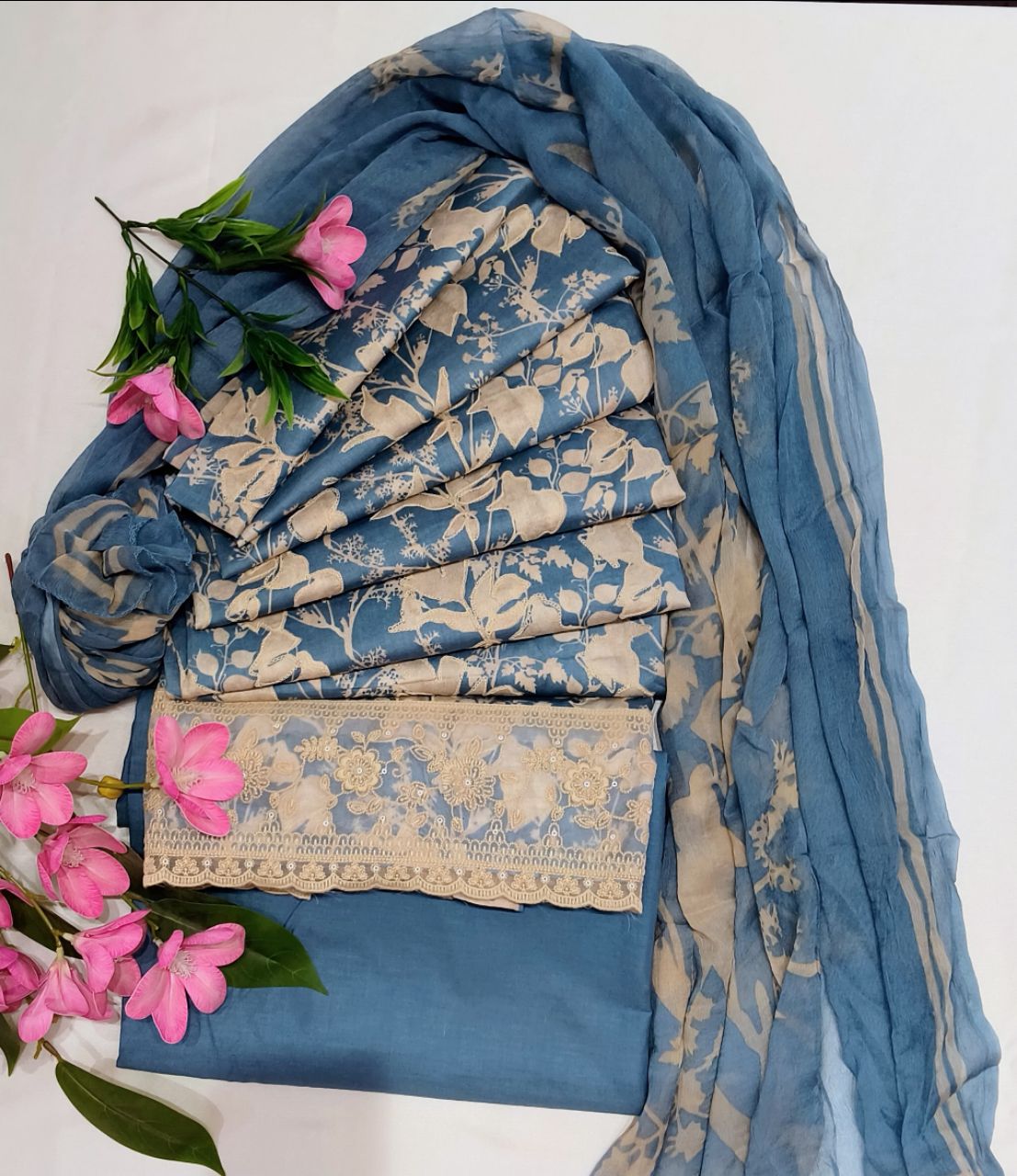 Mal Cotton Print With  Embroidery Suit 2 view 2