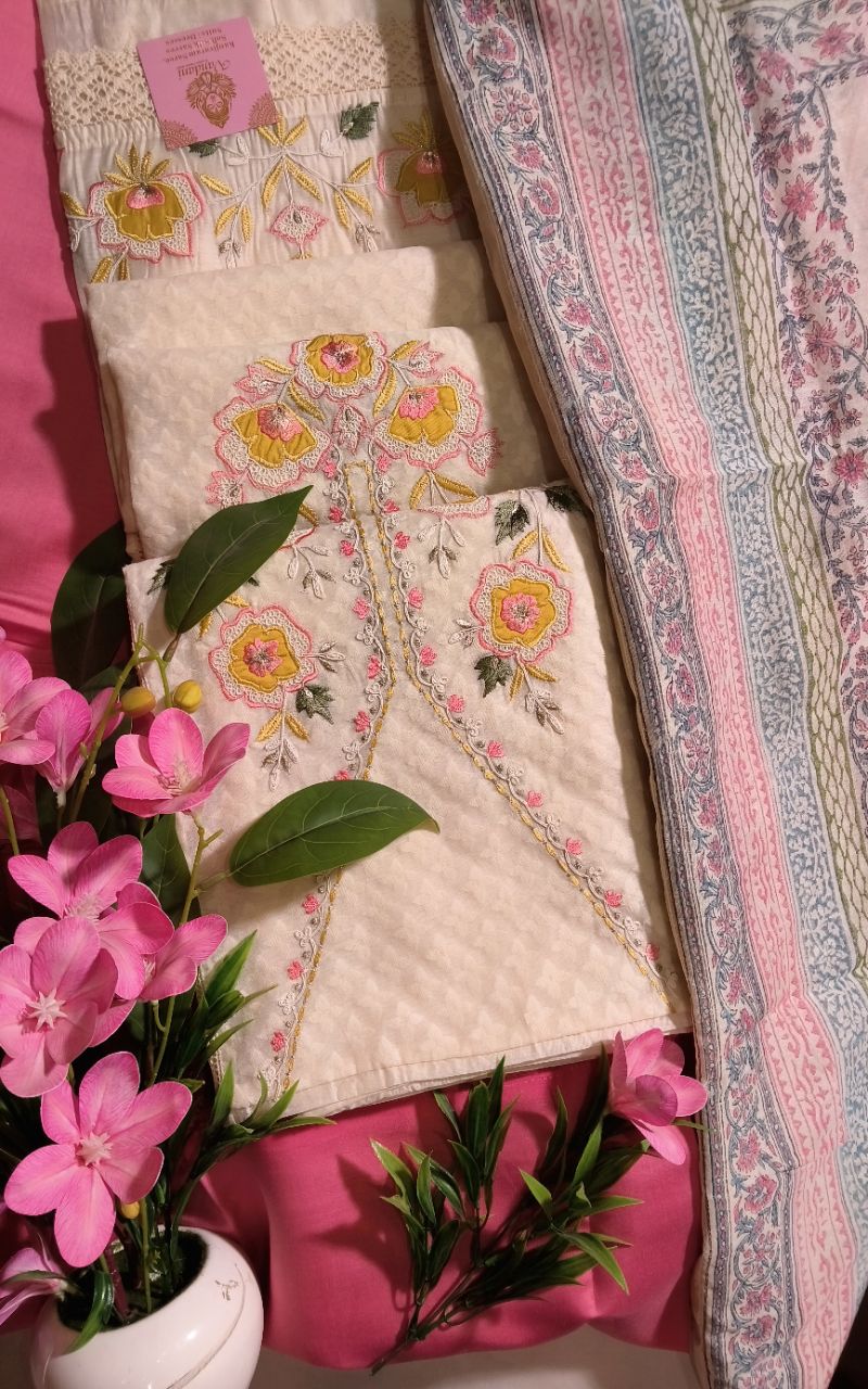 Jamdani Suit Fabric view 6