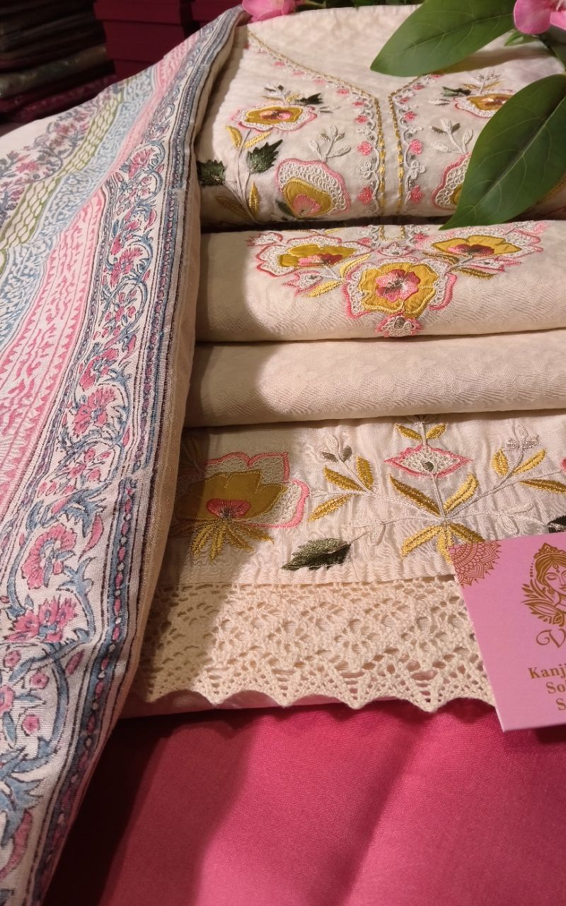 Jamdani Suit Fabric view 7