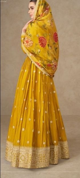 Anmol Premium Chinon Silk Readymade Gown Catalog / 10350 / HC002009 view 3