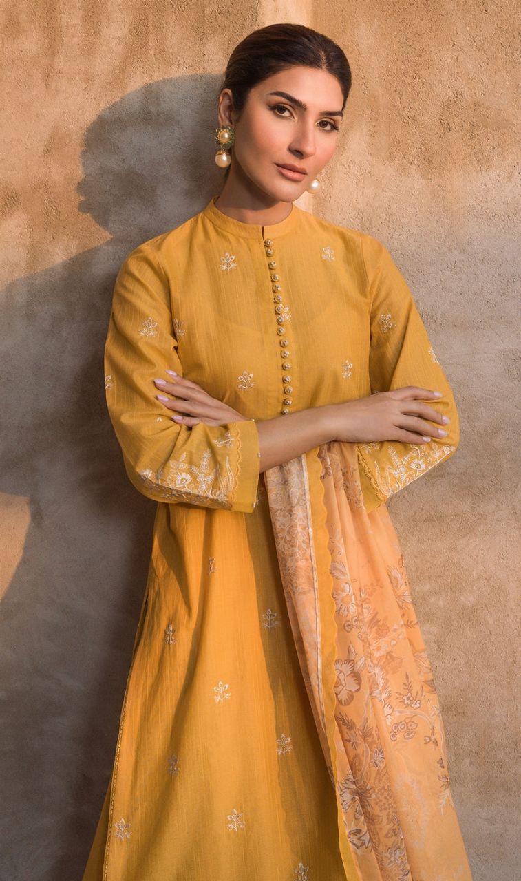 Sahar | Mirage Spring Luxury S24 - TL - LI 02 Lawn  (Embroidered) / SD0059 view 2