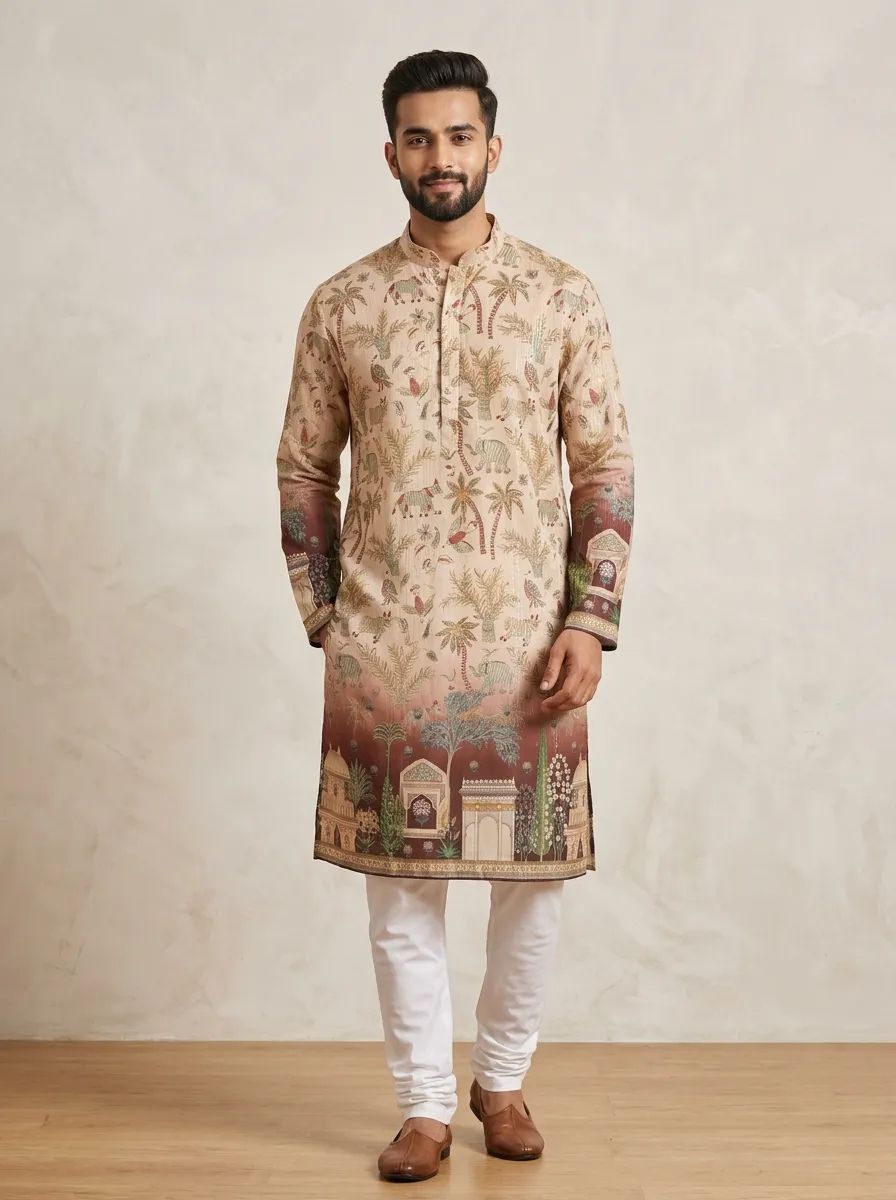 Royal Mystic Printed Kurta Pant Set