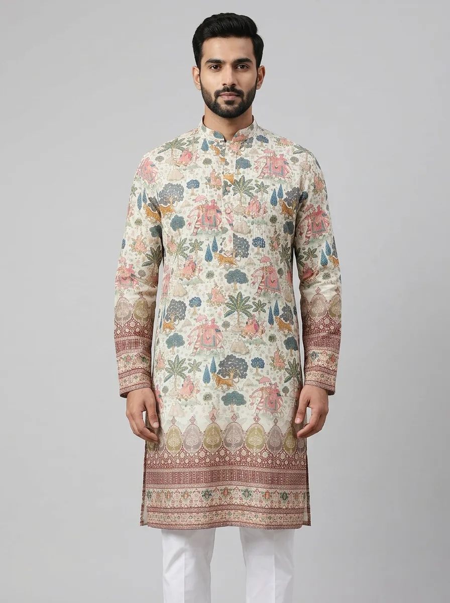 Summer Bliss Printed Kurta Pant Set