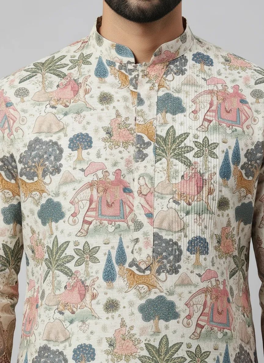 Summer Bliss Printed Kurta Pant Set view 2