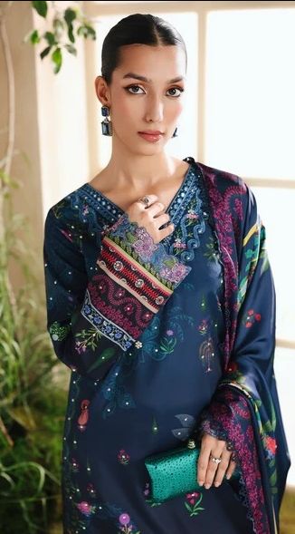 Silah Silk Edit Unstitch Ladies Suit 02 / DF0032 view 3