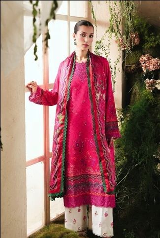 Silah Silk Edit Unstitched Ledies Suit 05 / DF0032 view 3