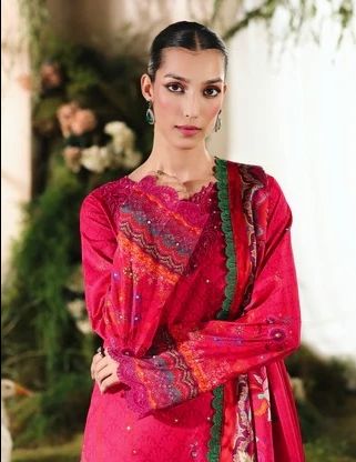Silah Silk Edit Unstitched Ledies Suit 05 / DF0032 view 5