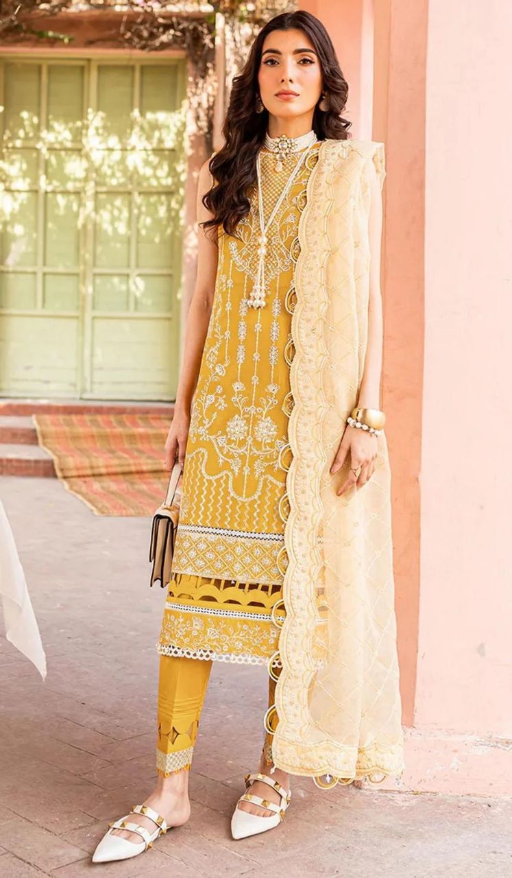 Farasha Bahaar  Lawn Collection – Chambeli / SD0087 view 5