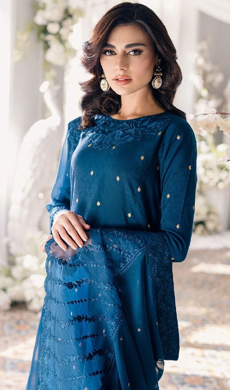 Azure | Ensembles Embroidered Formals | Aegean Breeze - 5 / HC001341 view 3