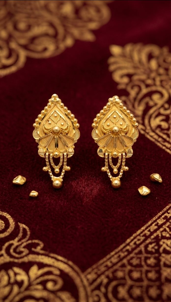 L1 Gold Earrings view 2