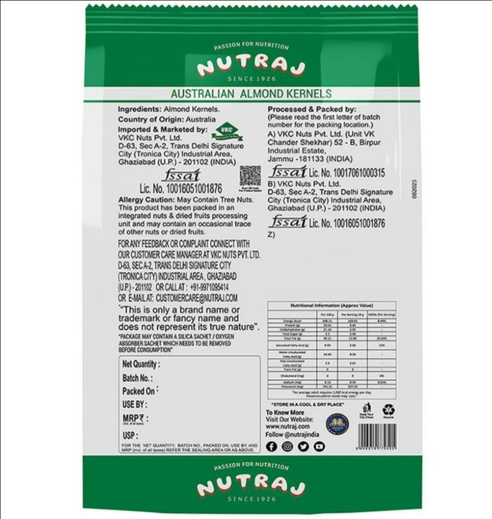 Nutraj Australian Almond Kernels view 3