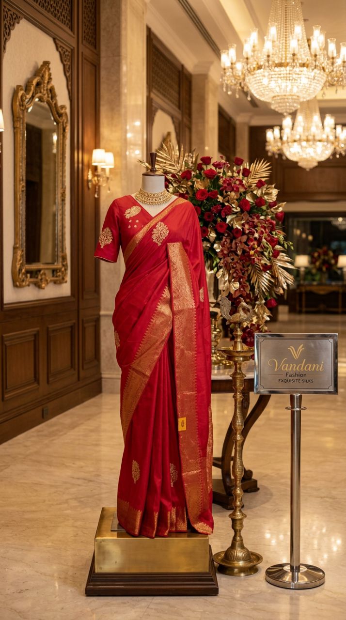 Designer Silk Saree With Hand Work And Jerry Border view 2