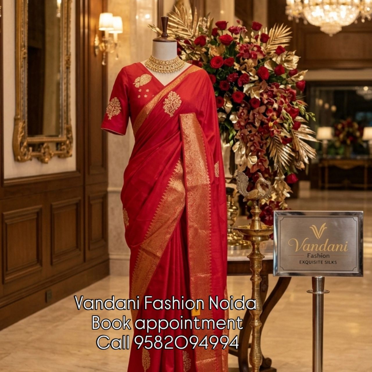 Designer Silk Saree With Hand Work And Jerry Border view 5