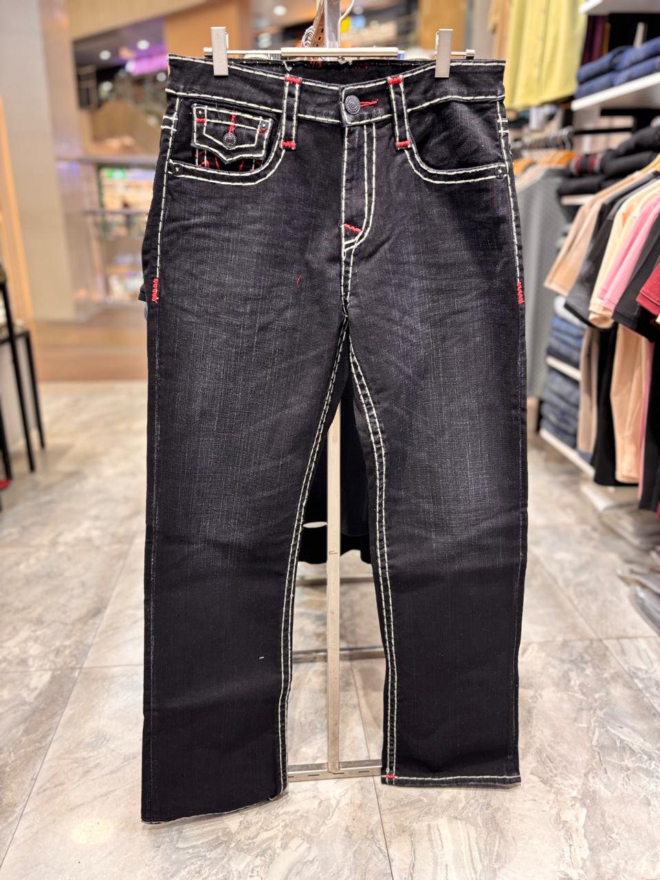 Style-3103- Black Bootcut Jeans view 4